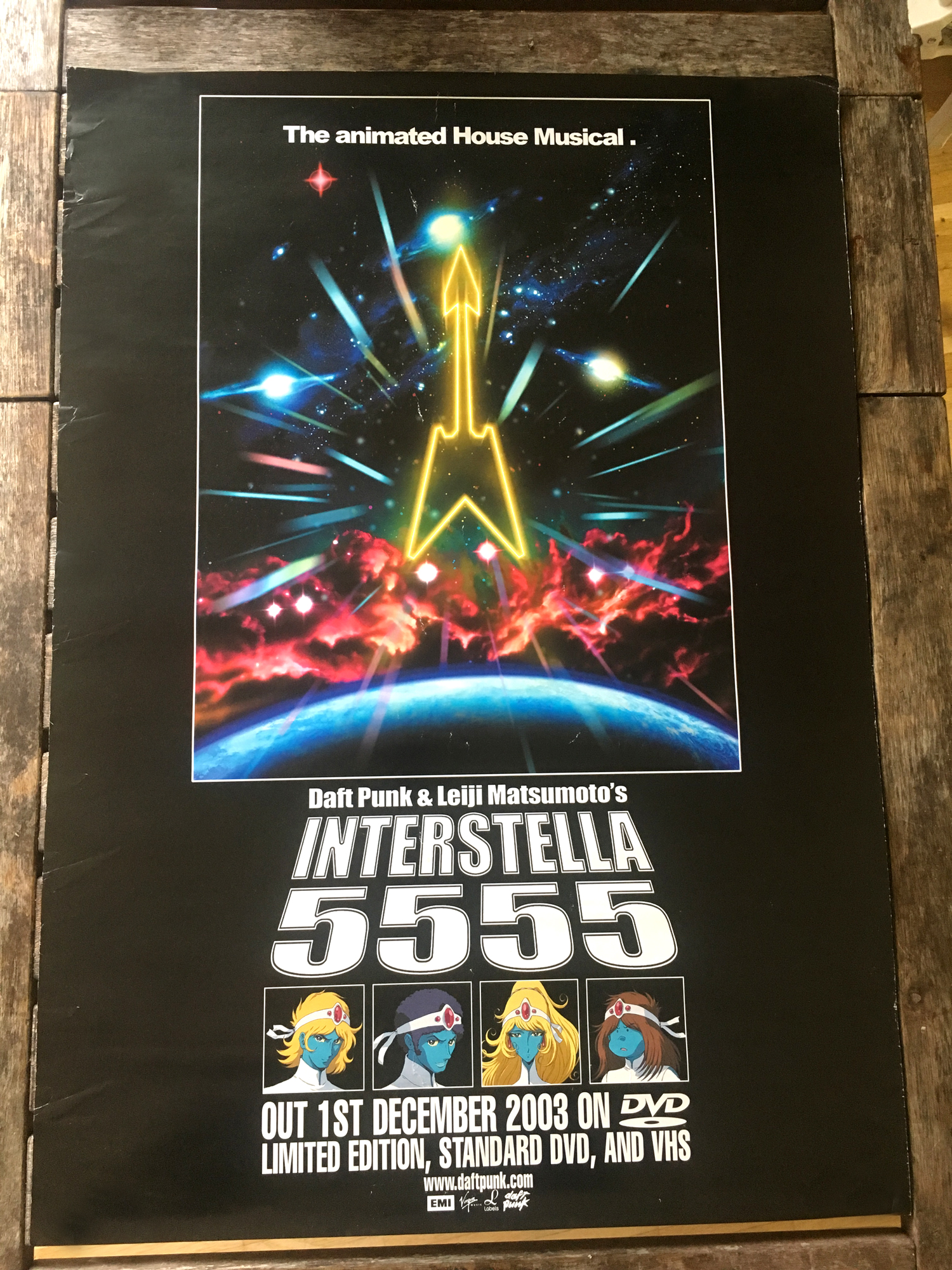超レアなDaft Punk Interstella 5555映画ポスター販売 - ポスター3枚に