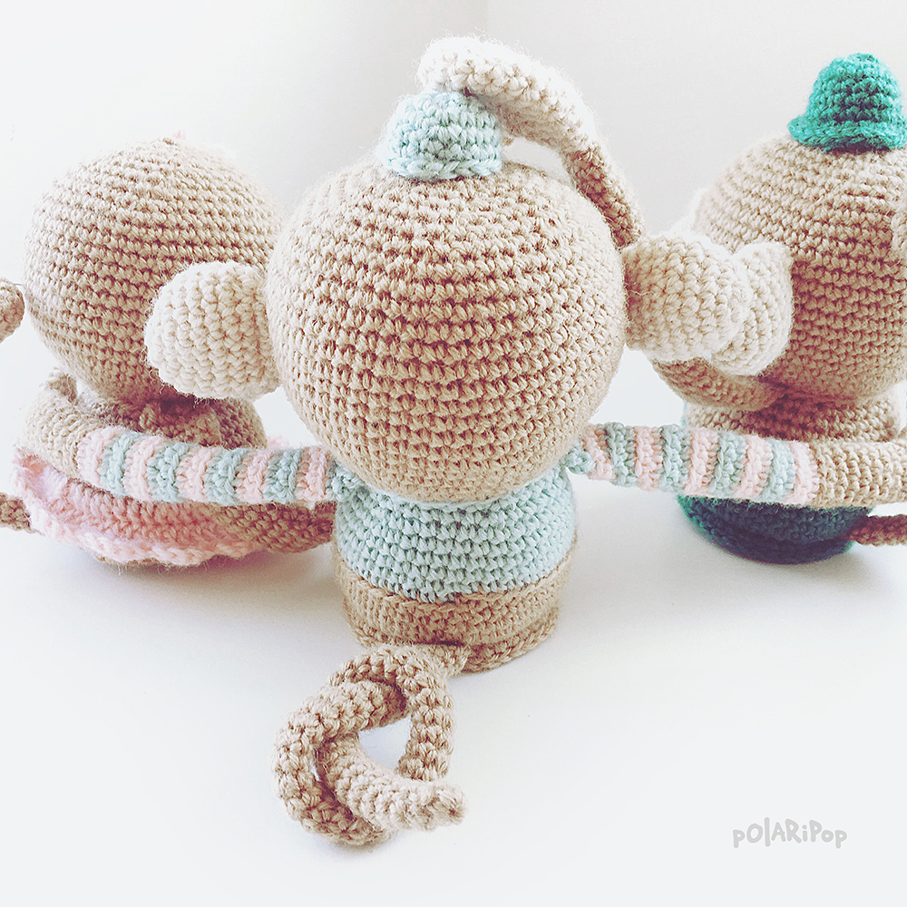 POLARIPOP Monkeymadness Amigurumi Affenfamilie - Häkelanleitung POLARIPOP Monkeymadness Amigurumi Affenfamilie - Häkelanleitung