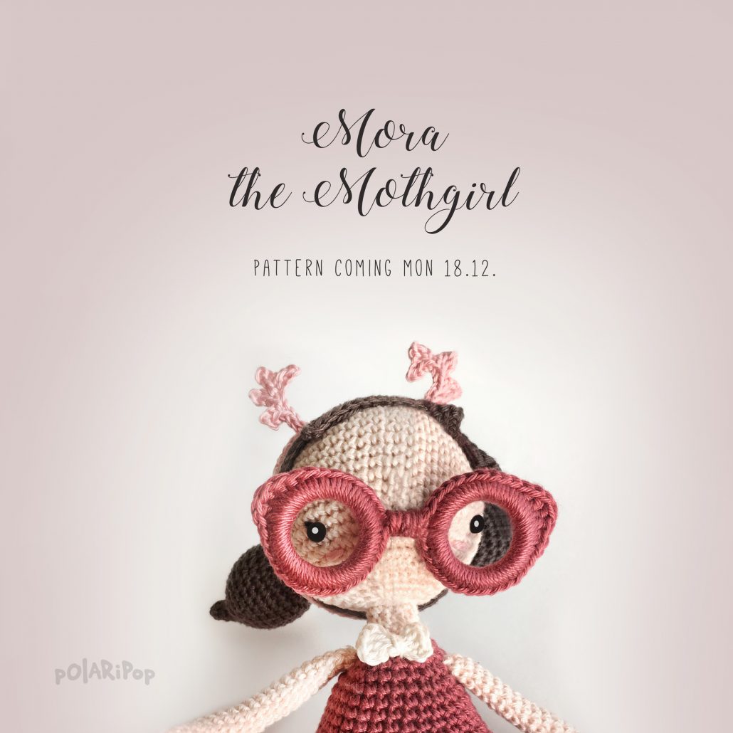 Mora-the-Mothgirl Mora the Mothgirl, Amigurumi crochet pattern by Polaripop