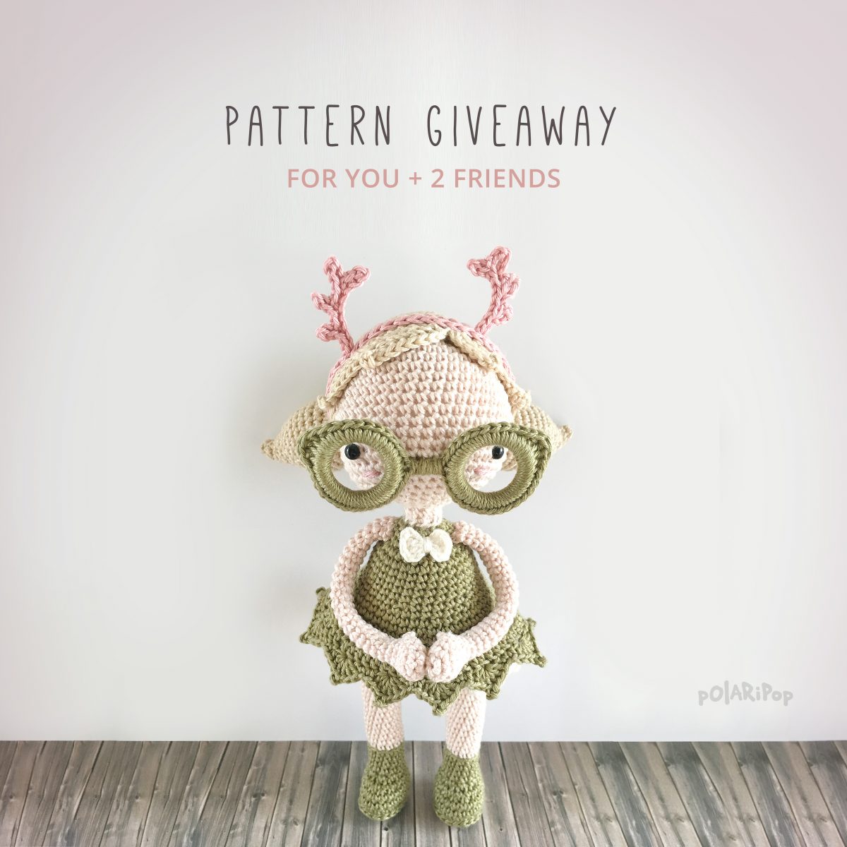 POLARIPOP-mora-giveaway Amigurumi pattern giveaway - Mora the Mothgirl (DE+EN) - designed by POLARIPOP