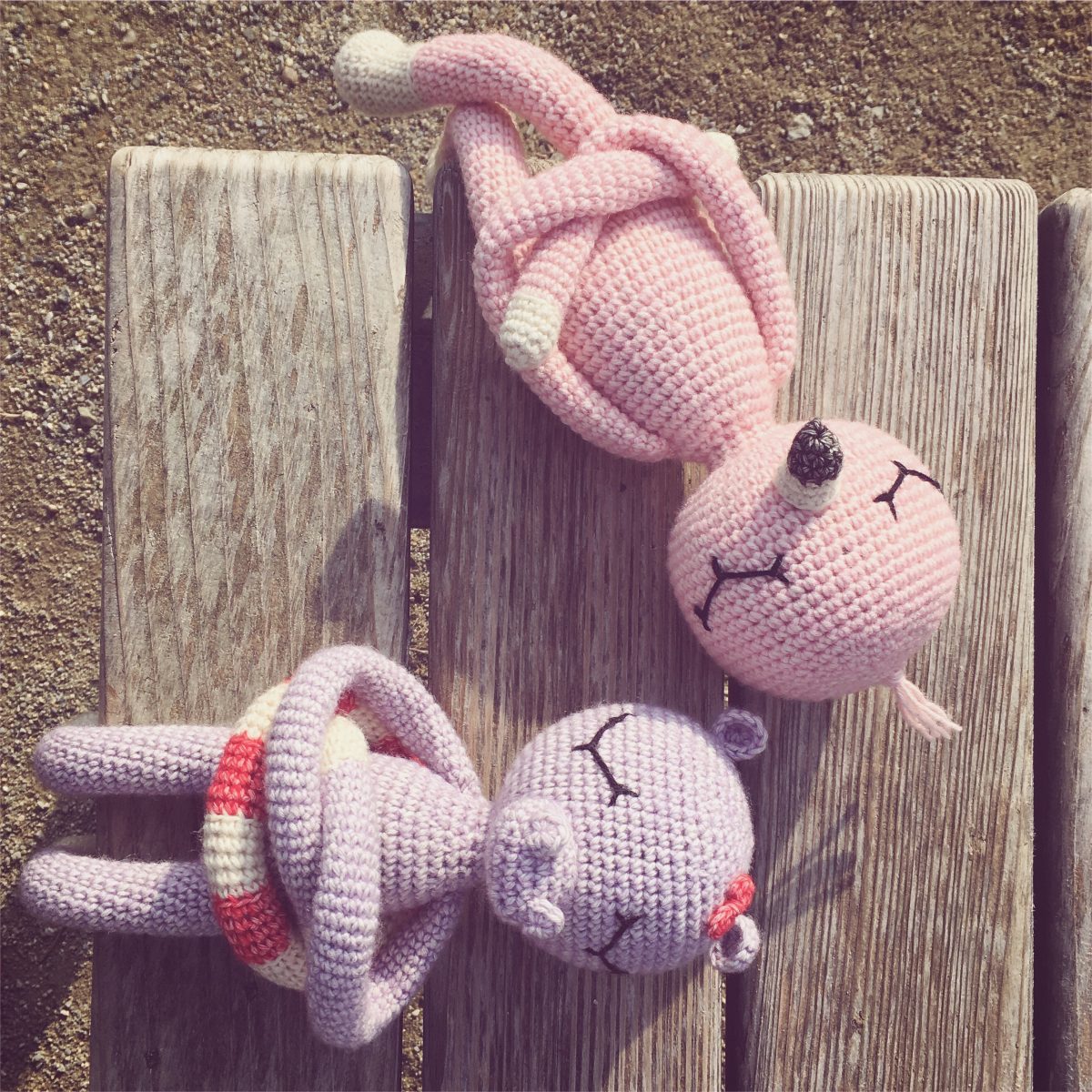 Heidi-Hippo-Fritz-Flamingo-NONOs-Haekelbande Heidi Hippo und Fritz Flamingo - Zuwachs bei der NONOs Häkelbande